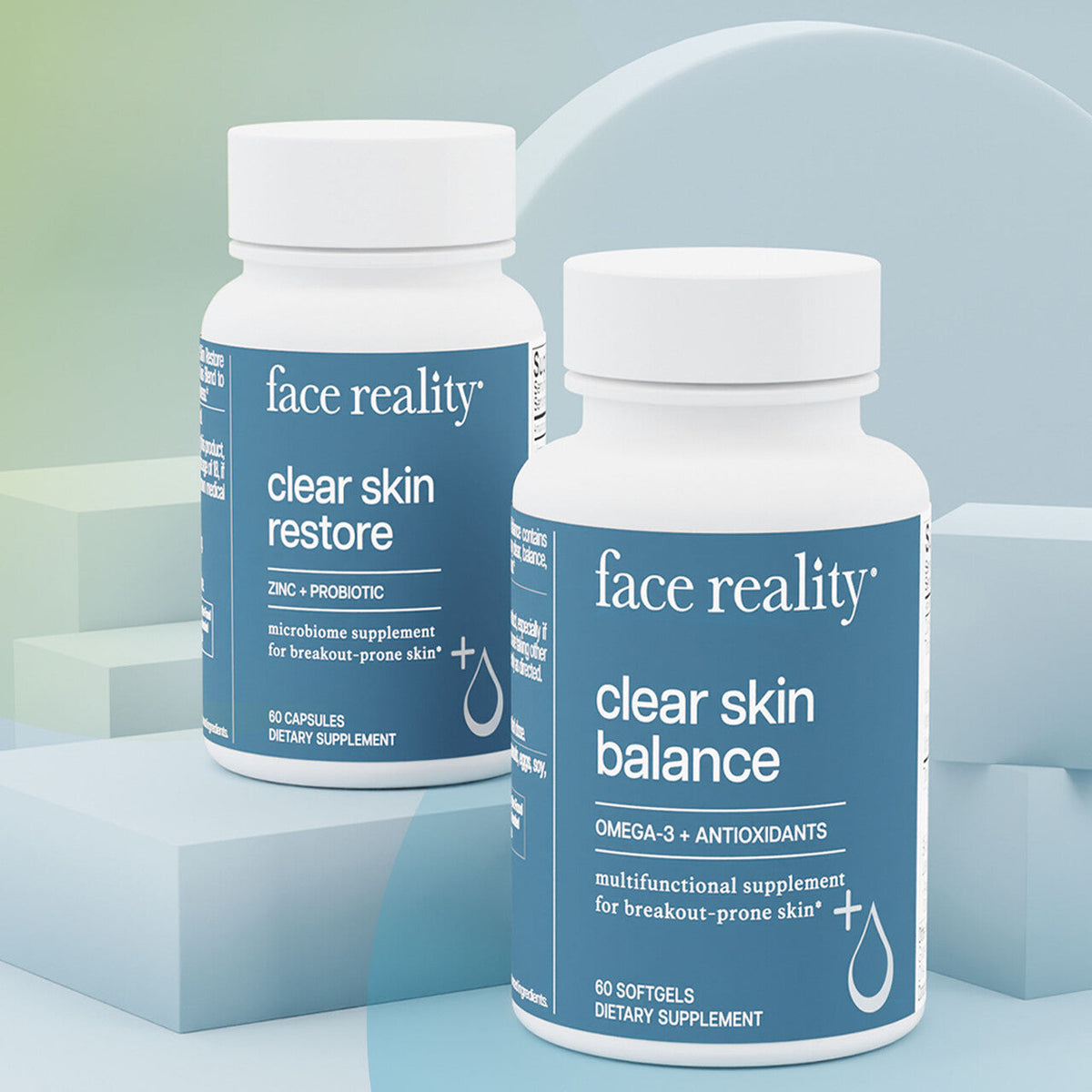 Clear Skin Supplement Duo — product packaging